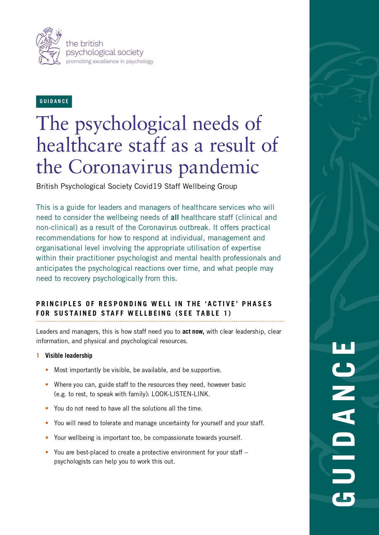 psychological needs of healthcare staff Coronavirus pandemic page 0001