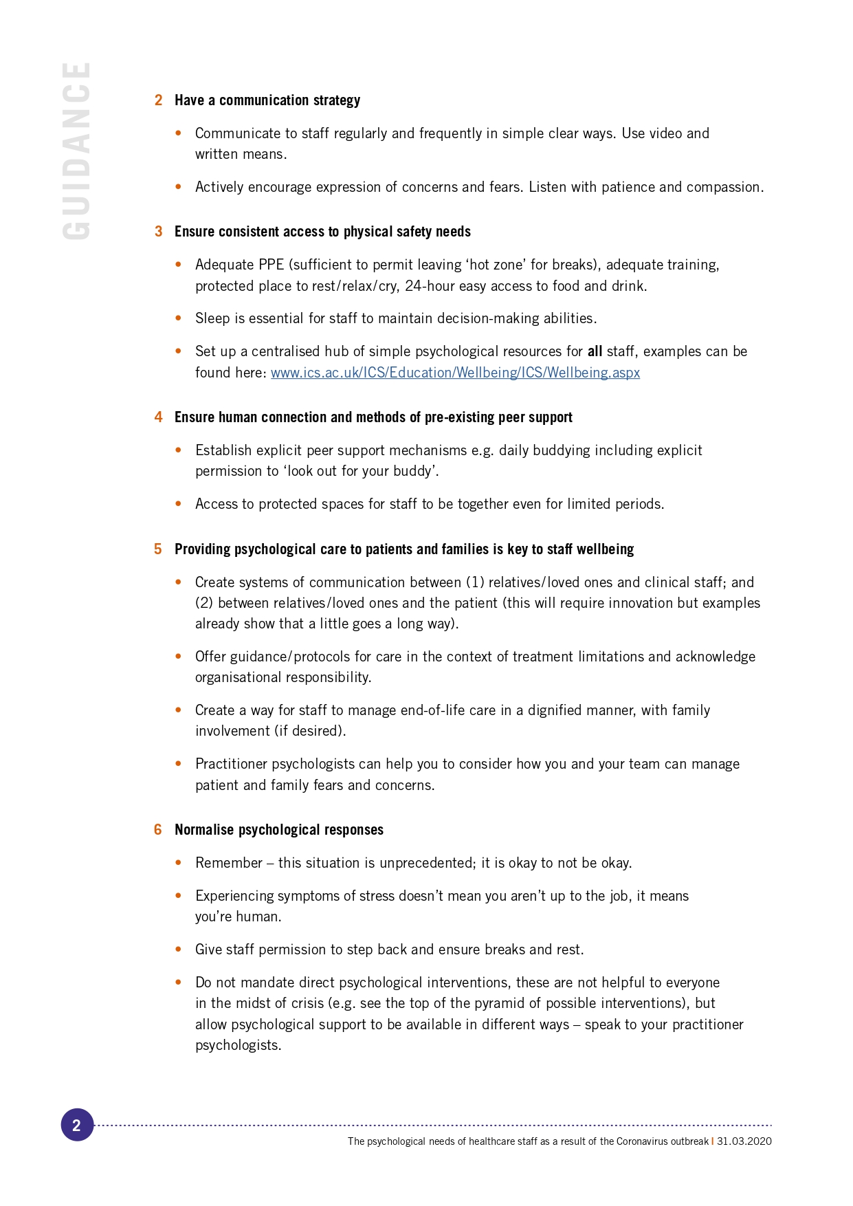 psychological needs of healthcare staff Coronavirus pandemic page 0002